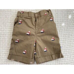 Sophie and Sam Khaki Sailboat Shorts